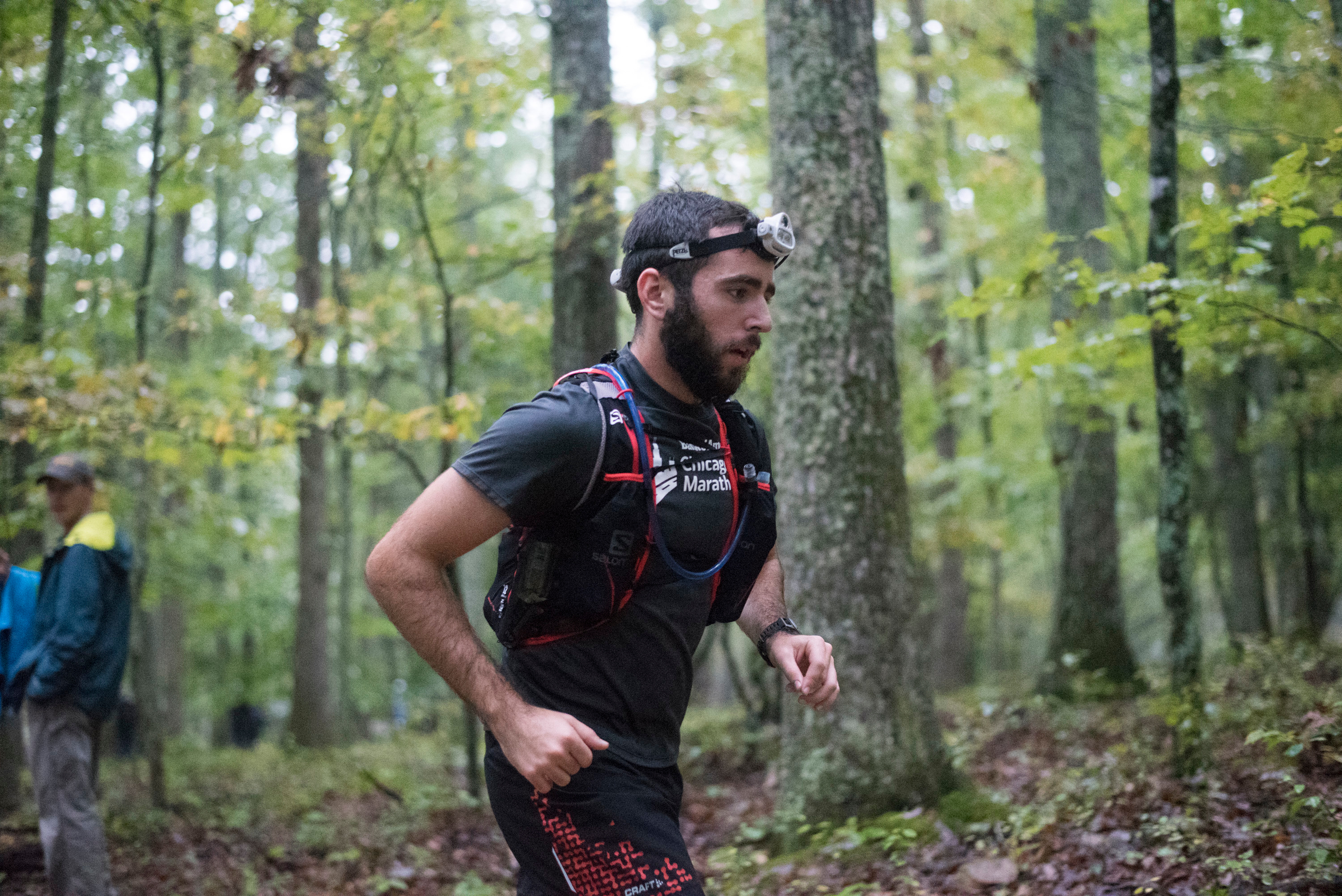 Mile 2? Trying to look unconcerned by the fact it was super humid and I was already damp. Photo Credit - Samantha Alyn Goresh