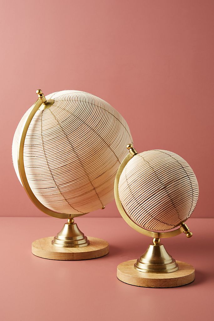 Rattan Globe Decorative Object 1 Rattan Globe Decorative Object