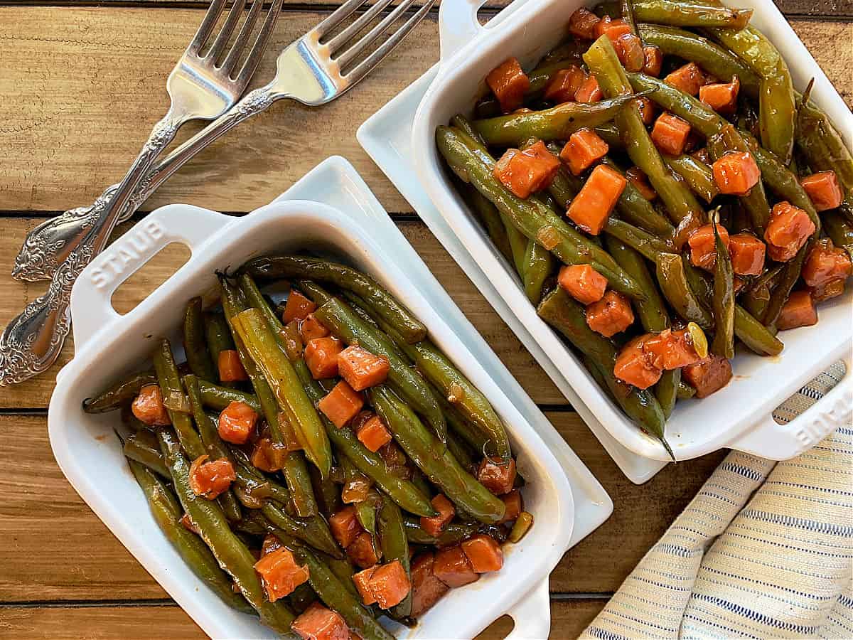 BBQ green bean casseroles.