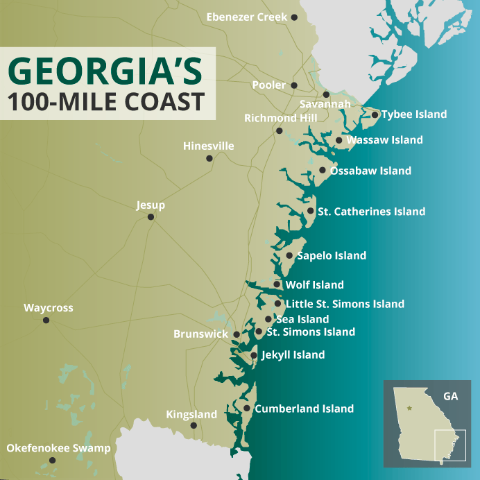 Map Of Georgia Coastline Ohm Final.