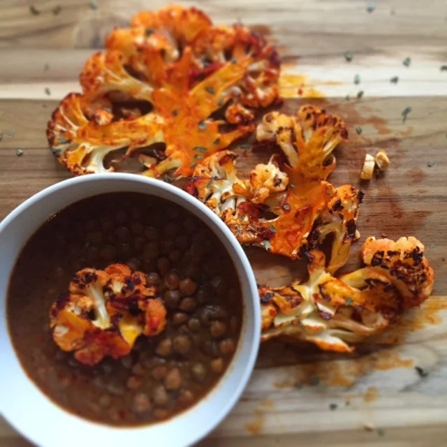 Harissa Roasted Cauliflower Bites One Hungry Bunny