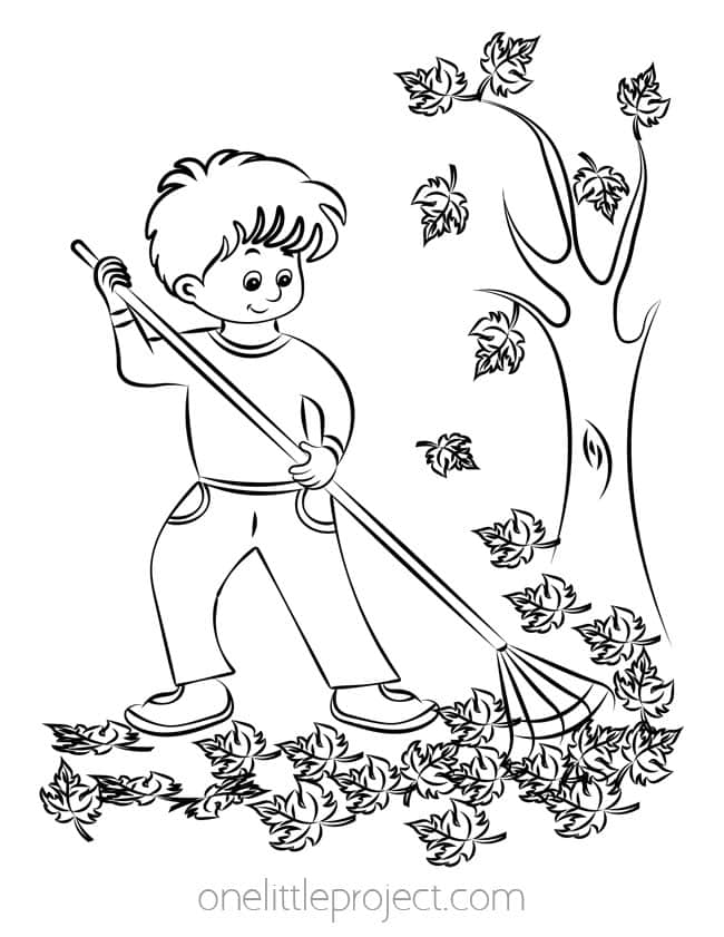 Fall coloring pages