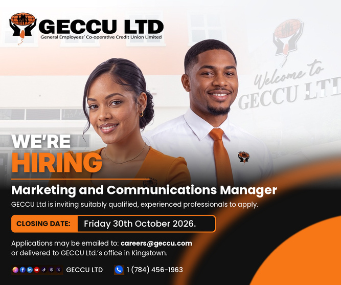 Apply for GECCU’s Marketing and Communications Manager position. Send your applications to careers@geccu.com
