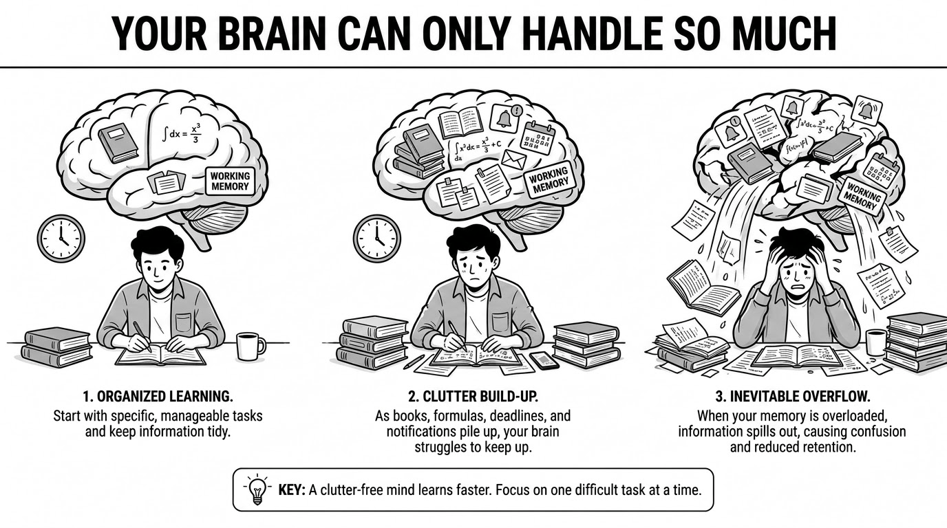 Taking periodic breaks allows your brain helps you learn how to improve your focus while studying.