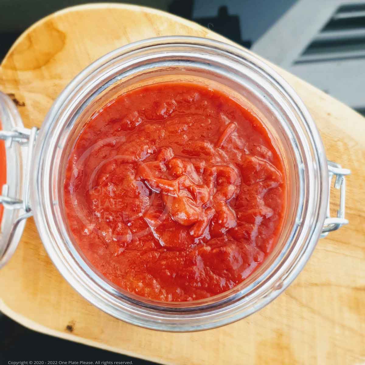 Simple Rhubarb Compote | One Plate Please