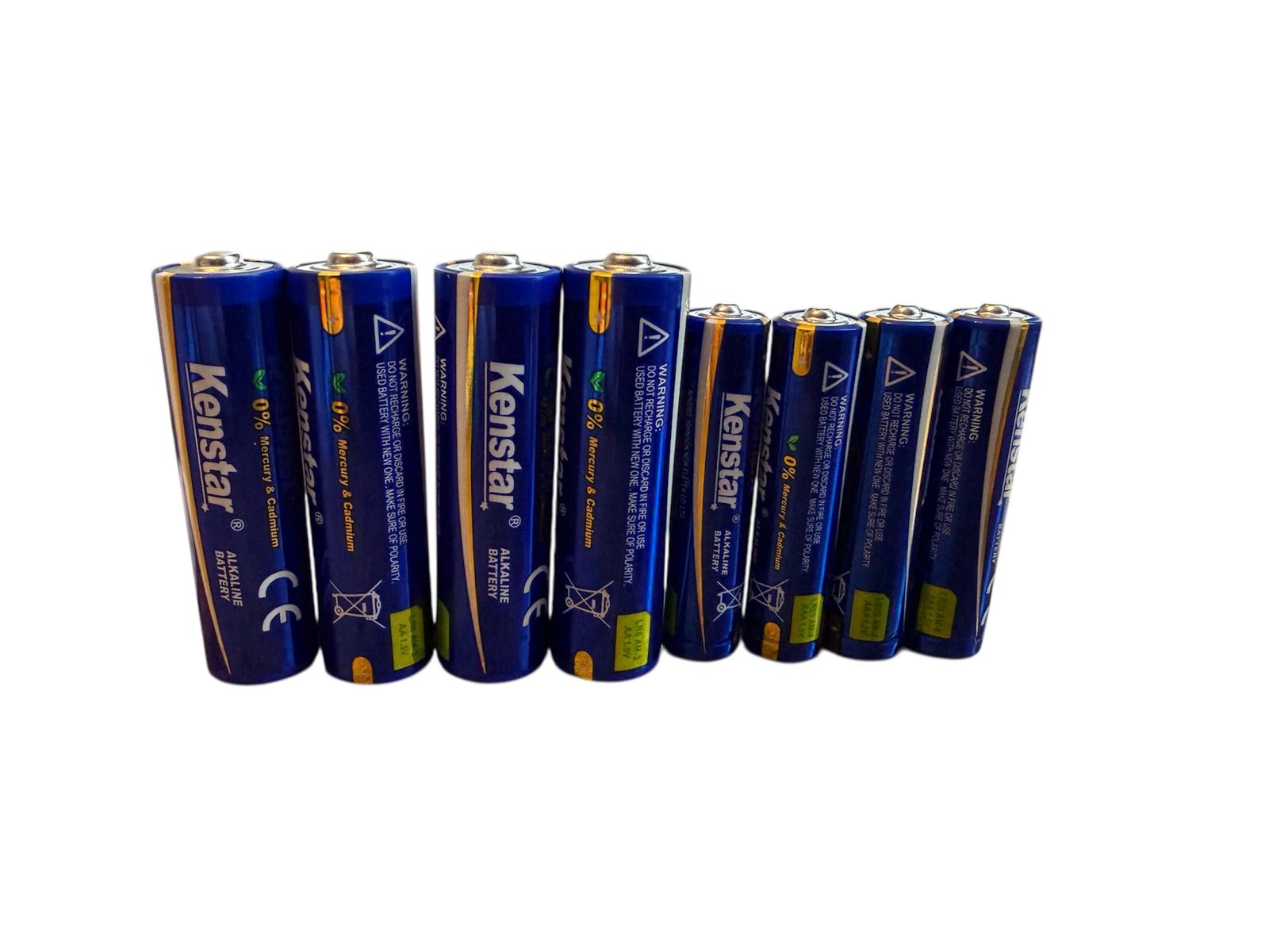 Kenstar AA or AAA Alkaline Batteries — Multipacks