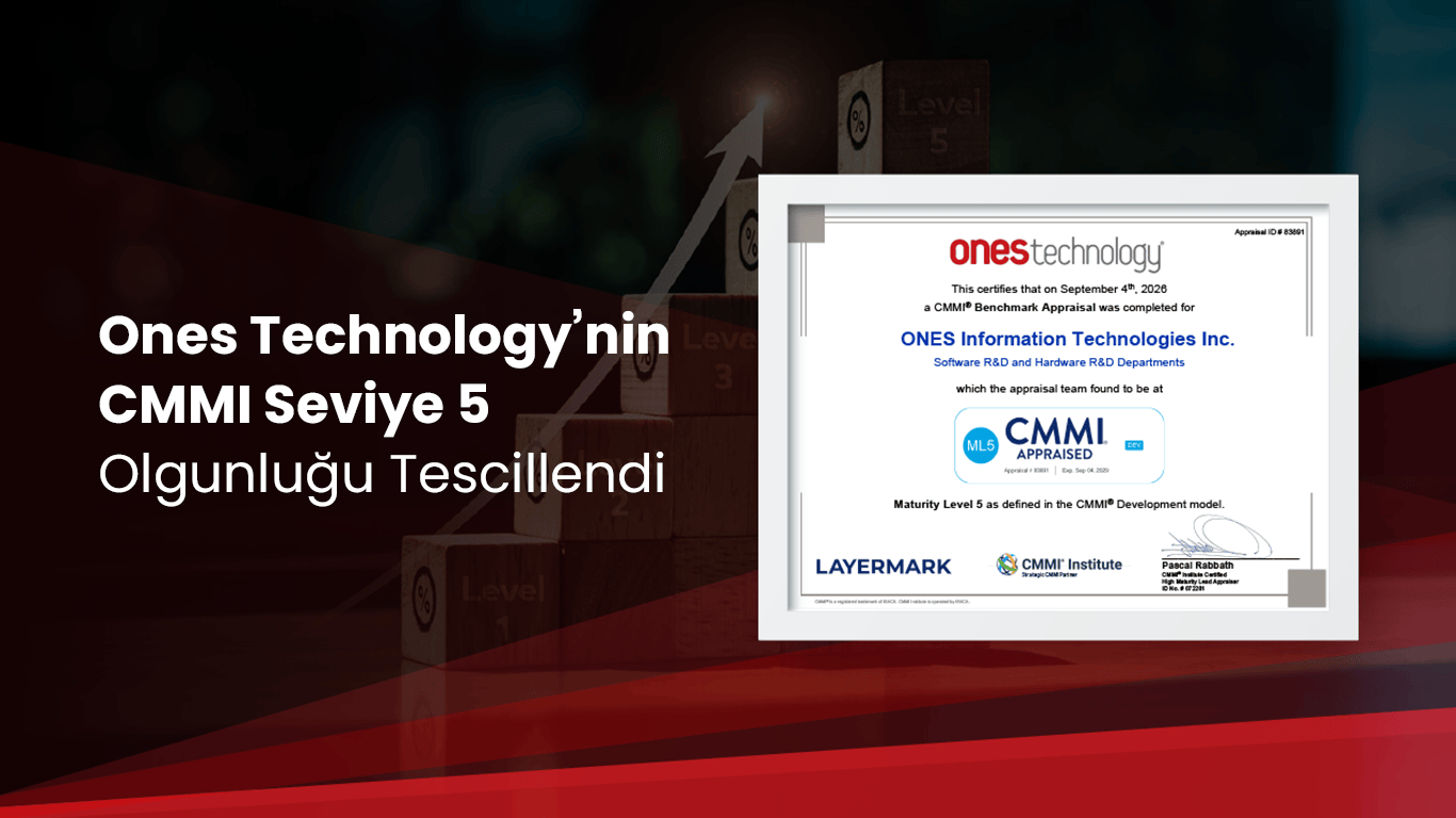 Ones Technology, yazılım ve donanım mühendisliği mükemmeliyetinde CMMI Olgunluk Seviyesi 5'e ulaşan Türkiye'deki ilk üç firma arasına girdi.