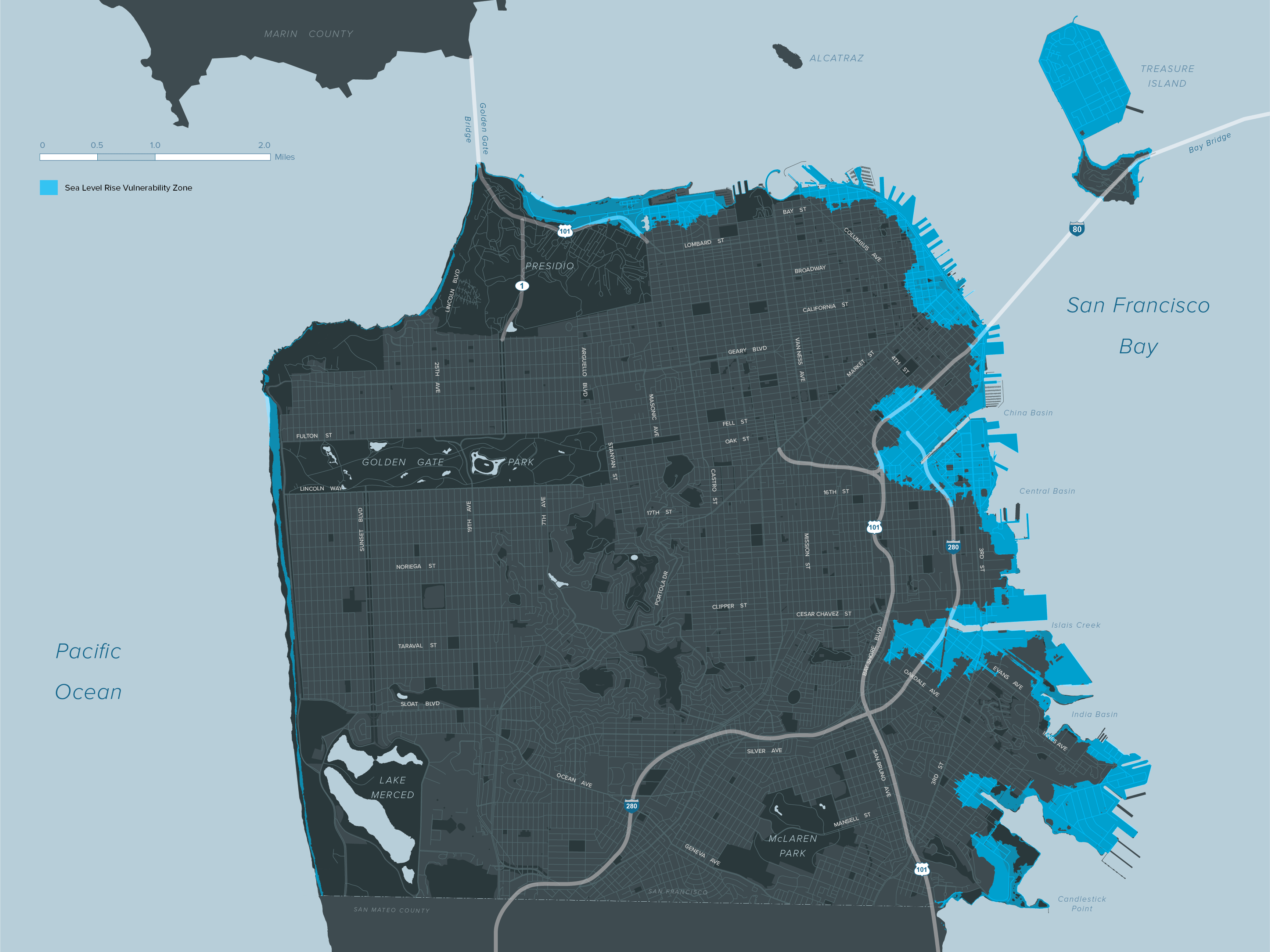 2026 Building Our Future Maps Office Of Resilience And Capital Sea Level Rise Zone Map 250511 0 