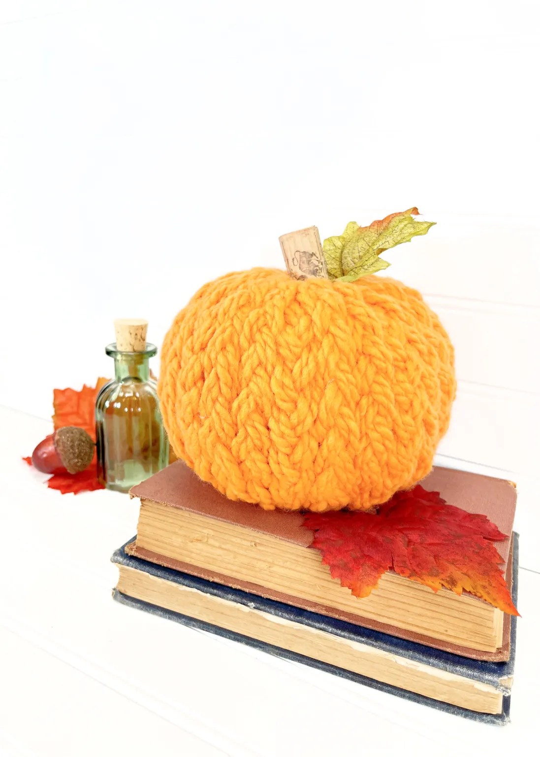 Image for Foam Pumpkin Craft Ideas: Yarn Pumpkin DIY