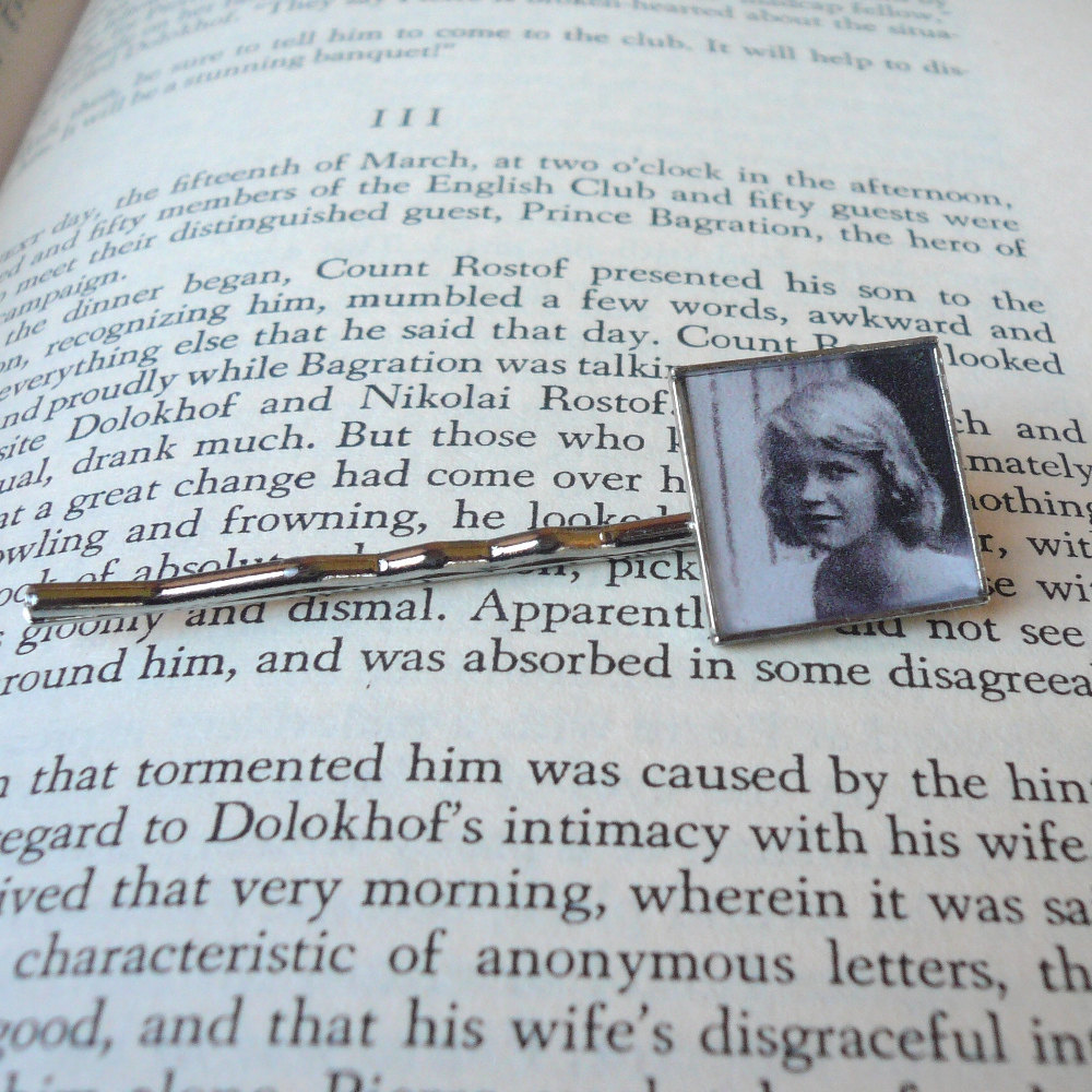 Sylvia Plath hair pin by Sunny Raven Designs