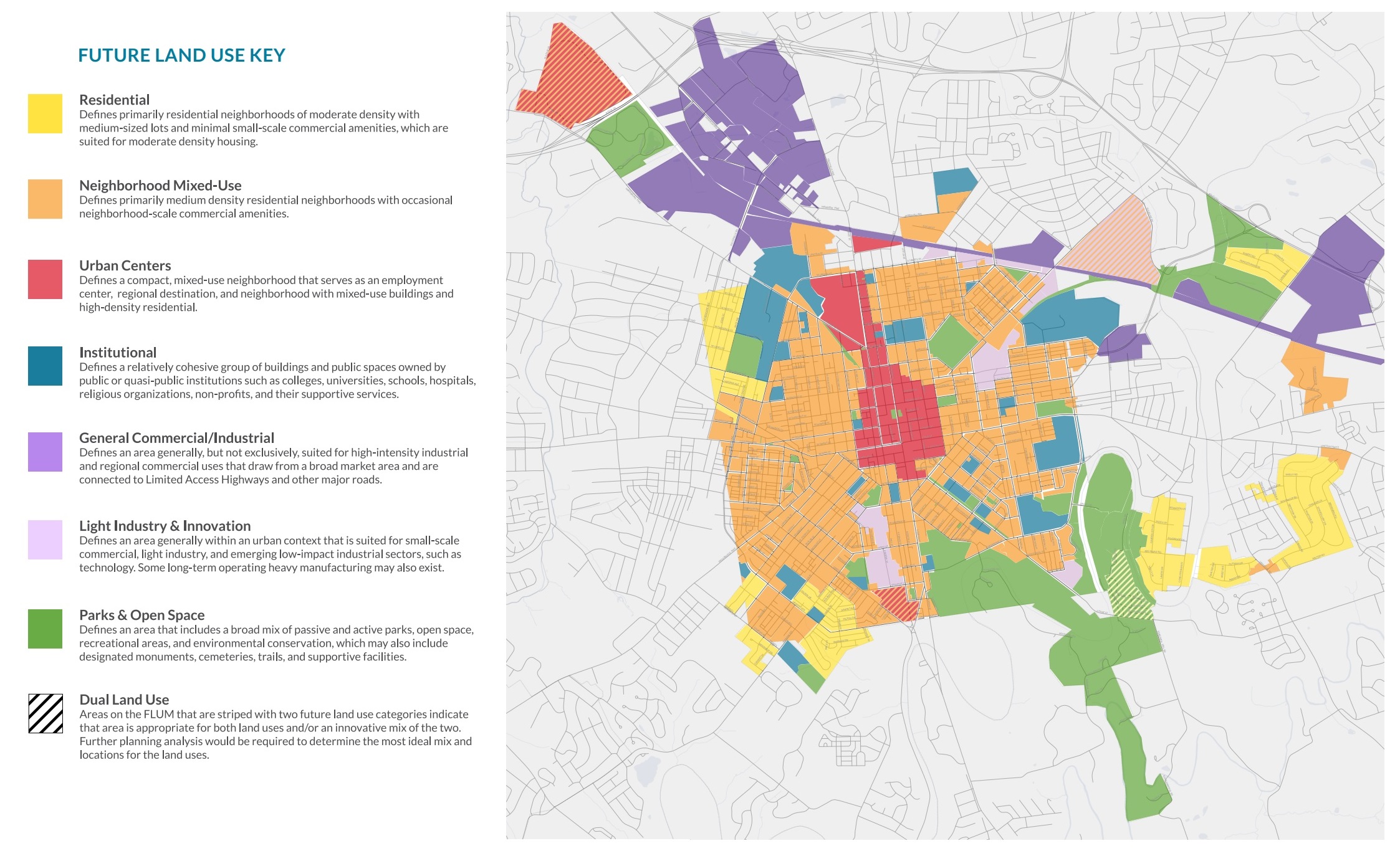 City Officials Unveil Lancaster S Draft Plan One United Future Land Use Map Key 