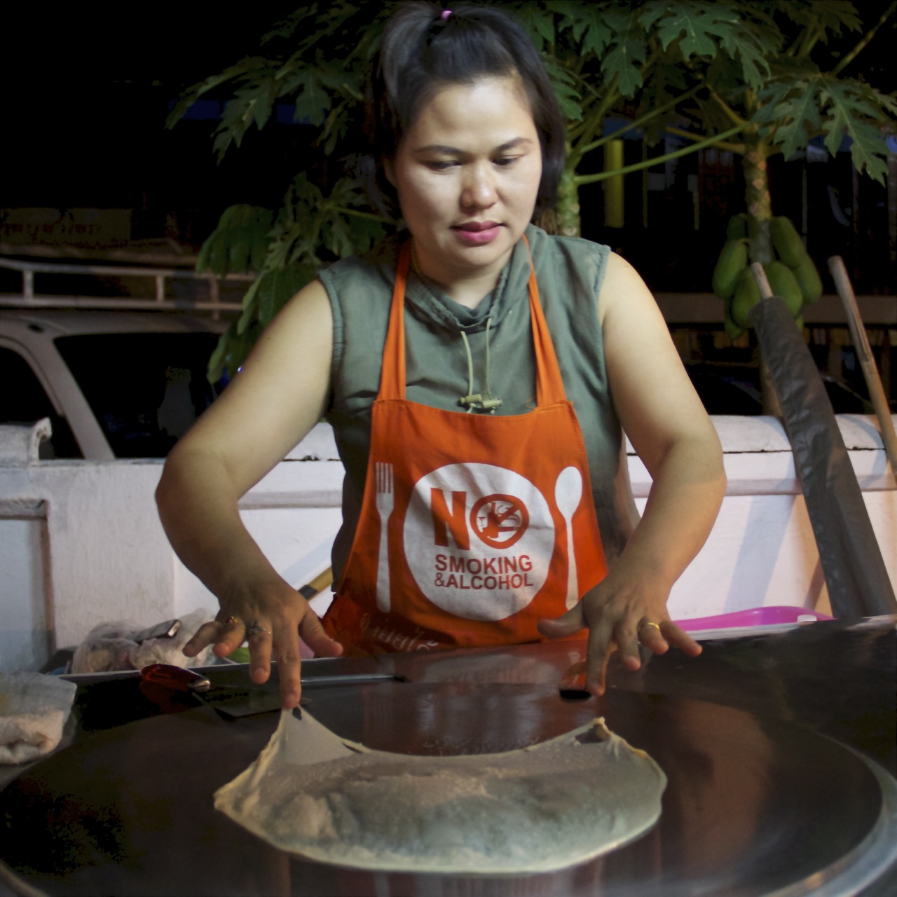 Banana. Peanut butter. Cinnamon Nutella. 150% I want another.