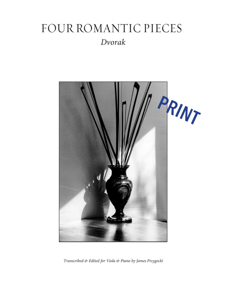 FOUR ROMANTIC PIECES <br><small><em>Dvorak, Ed. Przygocki</em></small><br>PRINT