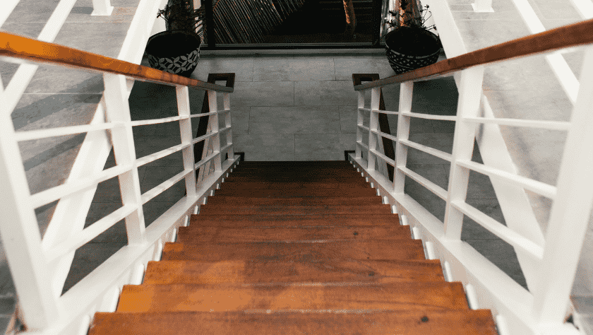 Stair Rails Painting