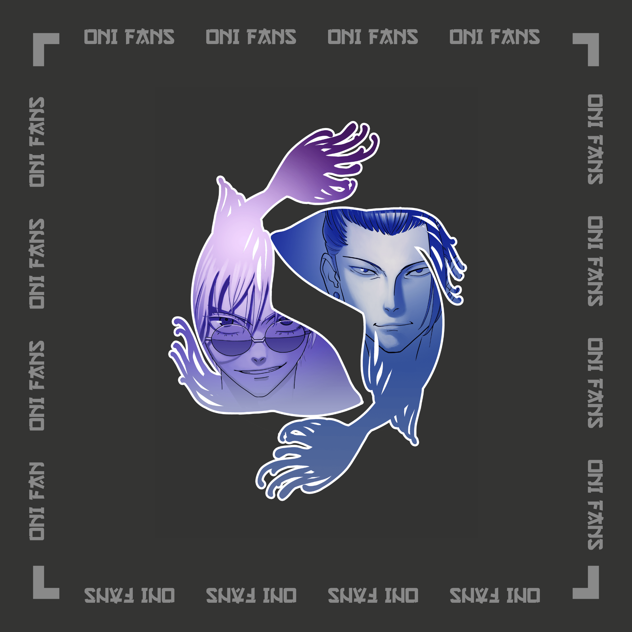 Gojo and Geto Sticker