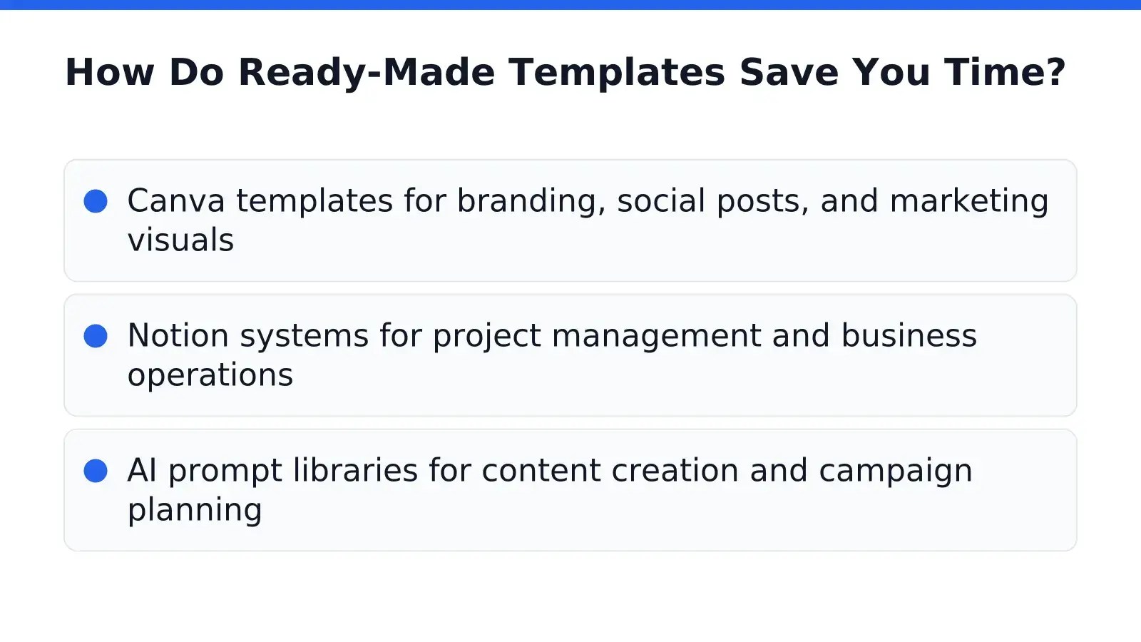 How Do Ready-Made Templates Save You Time