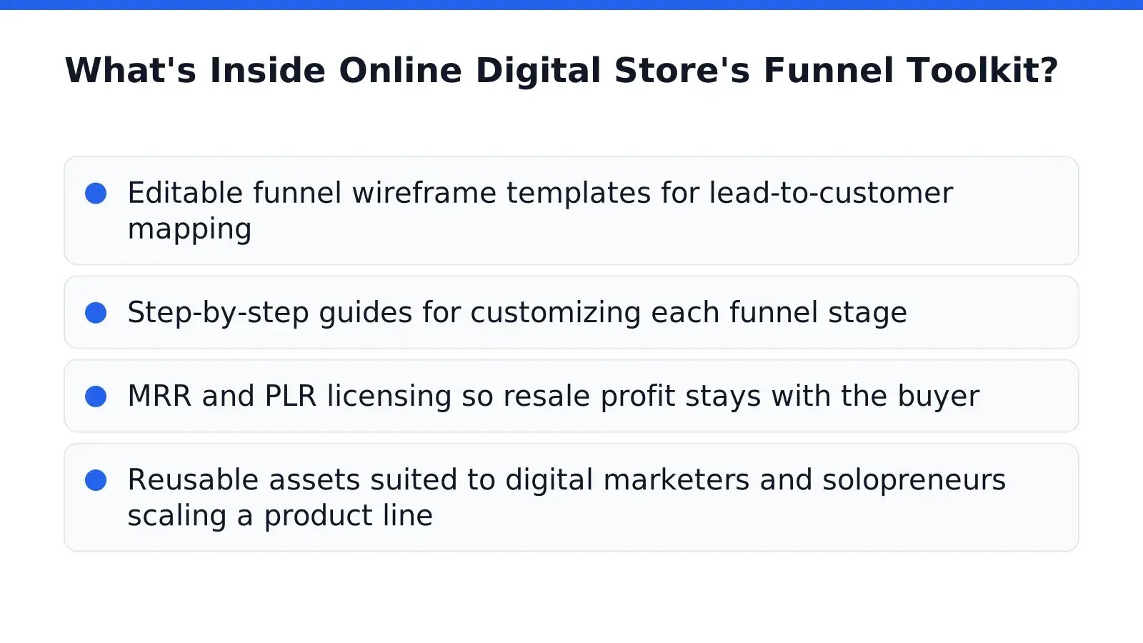 What's Inside Online Digital Store's Funnel Toolkit