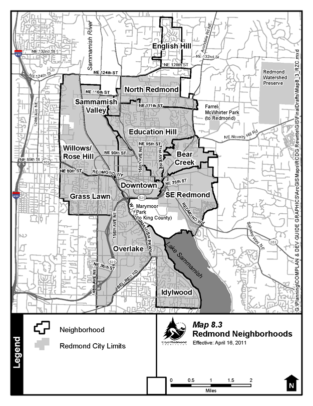 Redmond Oregon Zoning Map UPDATE Seven Centers Map8 3 RZC 