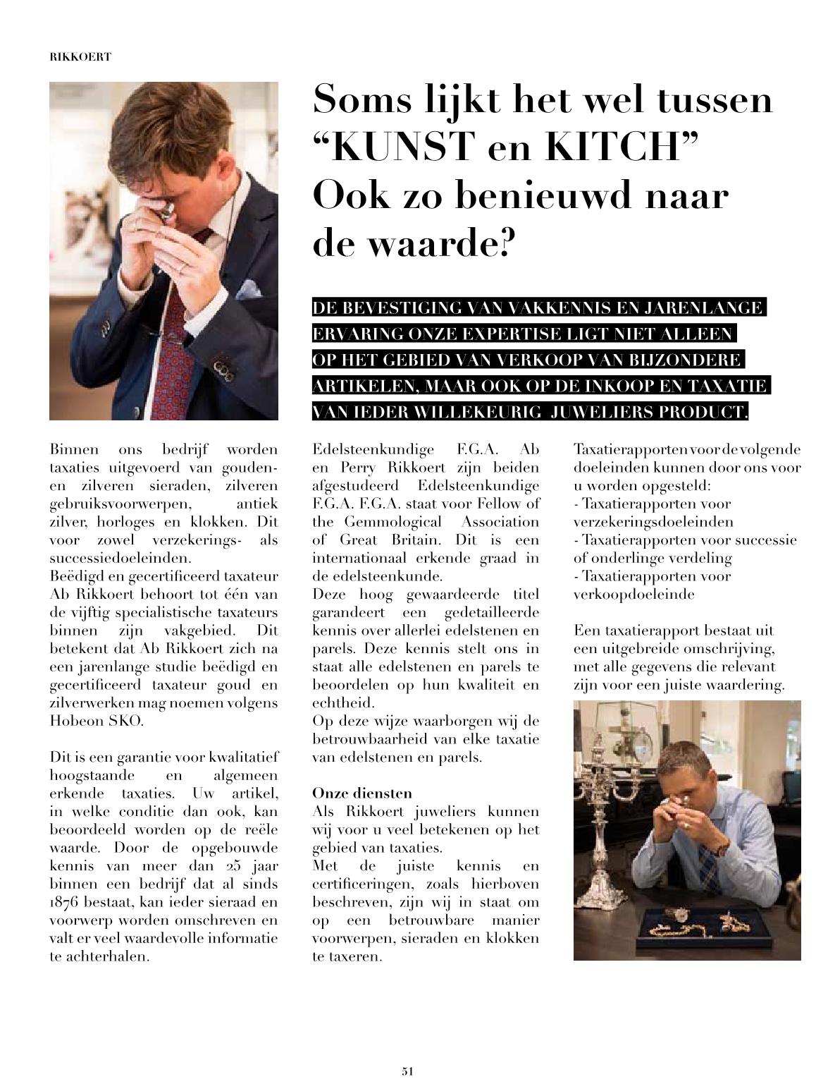 Wij taxeren uw gouden en zilveren sieraden, zilveren gebruiksvoorwerpen, antiek zilver, horloges en klokken met een gedegen taxatierapport. Cachet Nj2015 Rikkoertlekkerkerk 151029 Pages 51 53 Flip Pdf Download Fliphtml5