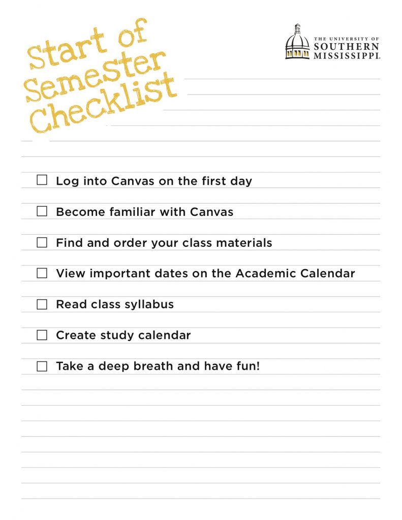 Southern Miss Fall 2023 Calendar