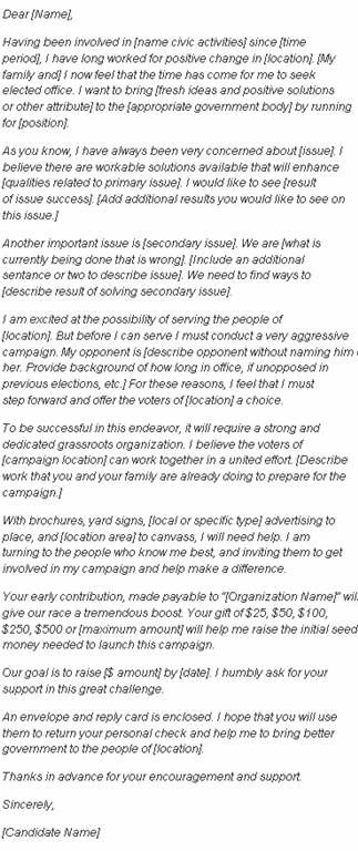 Political Campaign Letter Writing Tips