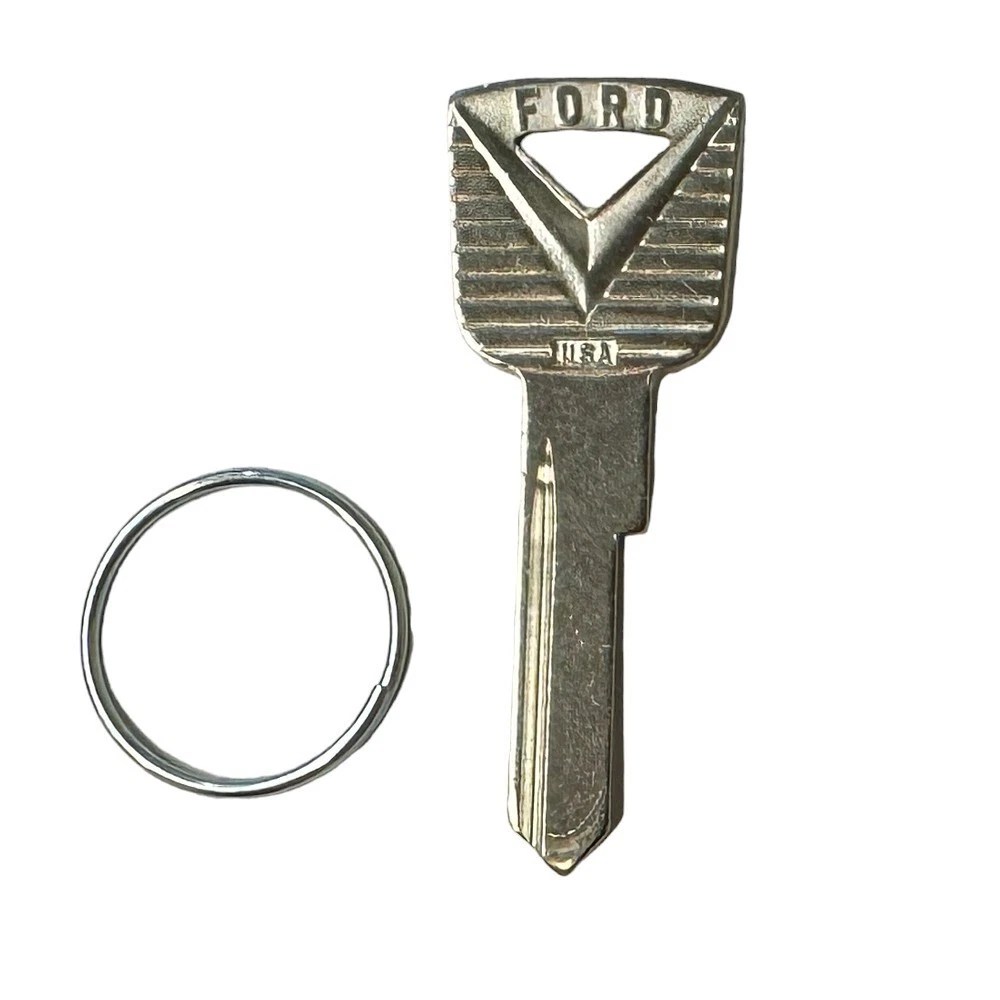 H27 / 32838 – Ignition Door Uncut Key Blank with Logo For Ford Vehicles By Strattec
