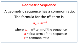geometric sequences sequence nth term examples determine solutions