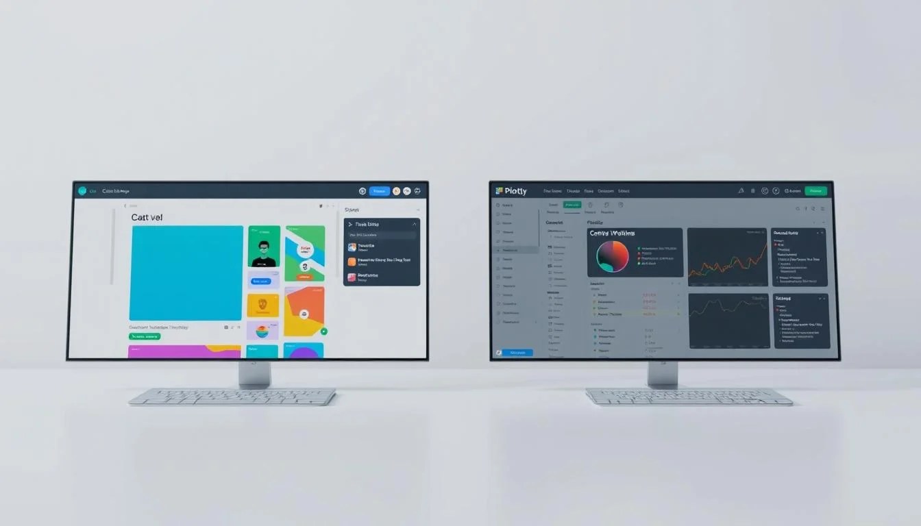 comparison of Canva and Plotly usability