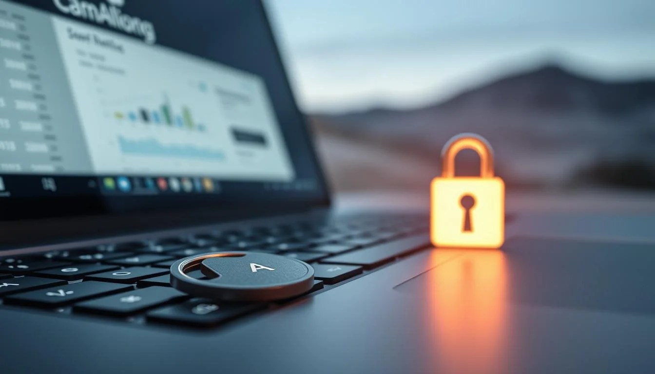 A secure web service API key resting on a sleek, modern laptop keyboard. In the foreground, the key glows softly, casting a warm, ambient light across the brushed metal surface. The middle ground features a clean, minimalist user interface, hinting at the power and functionality of the web service. The background blurs into a subtle, gradient-based landscape, evoking a sense of technology, innovation, and digital security. The overall scene is illuminated by soft, directional lighting, creating depth and dimensionality. The mood is one of professionalism, reliability, and trust - key attributes for a successful web service API integration. A secure web service API key resting on a sleek, modern laptop keyboard. In the foreground, the key glows softly, casting a warm, ambient light across the brushed metal surface. The middle ground features a clean, minimalist user interface, hinting at the power and functionality of the web service. The background blurs into a subtle, gradient-based landscape, evoking a sense of technology, innovation, and digital security. The overall scene is illuminated by soft, directional lighting, creating depth and dimensionality. The mood is one of professionalism, reliability, and trust - key attributes for a successful web service API integration.