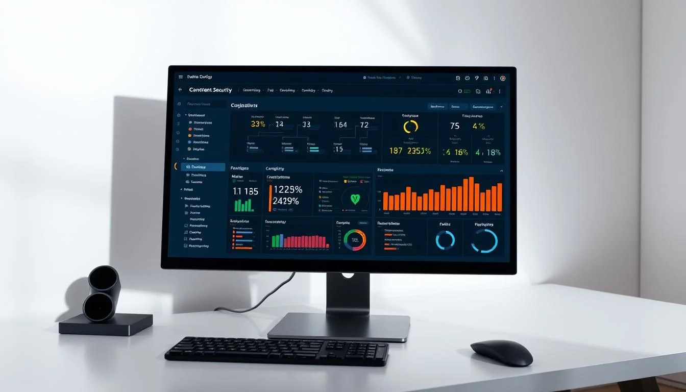 A sleek and modern desktop computer with a large, high-resolution display showing a detailed analysis of a content security policy. The screen displays various metrics, charts, and configurations, providing a comprehensive evaluation of the policy's effectiveness. The computer is situated on a clean, minimalist desk, with subtle lighting that creates a professional, techno-chic atmosphere. The overall scene conveys a sense of precision, expertise, and attention to detail, reflecting the analytical nature of the "CSP Evaluator" tool. A sleek and modern desktop computer with a large, high-resolution display showing a detailed analysis of a content security policy. The screen displays various metrics, charts, and configurations, providing a comprehensive evaluation of the policy's effectiveness. The computer is situated on a clean, minimalist desk, with subtle lighting that creates a professional, techno-chic atmosphere. The overall scene conveys a sense of precision, expertise, and attention to detail, reflecting the analytical nature of the "CSP Evaluator" tool.