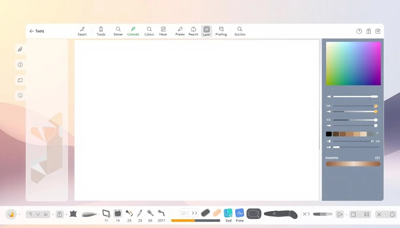 AI drawing tool interface