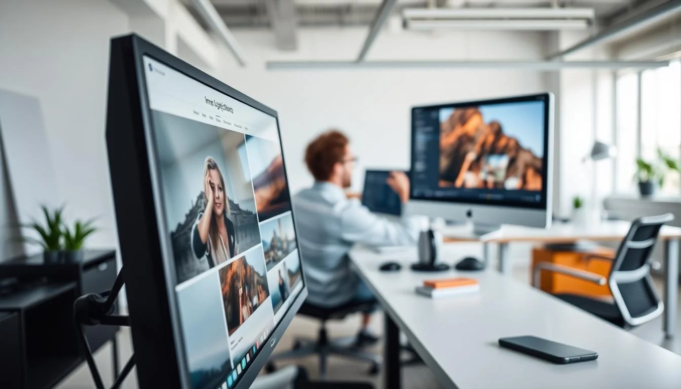A high-quality, detailed image of image optimization. In the foreground, a computer monitor displays a website with a well-optimized image, showcasing sharp details, vibrant colors, and fast load times. In the middle ground, a person sitting at a desk carefully adjusts image settings and metrics using various software tools. The background depicts a modern, minimalist office environment with clean lines, abundant natural light, and a sense of productivity and efficiency. The overall scene conveys the importance of image optimization for enhancing website performance and visual appeal, with a focus on the technical process and attention to detail required to achieve optimal results. A high-quality, detailed image of image optimization. In the foreground, a computer monitor displays a website with a well-optimized image, showcasing sharp details, vibrant colors, and fast load times. In the middle ground, a person sitting at a desk carefully adjusts image settings and metrics using various software tools. The background depicts a modern, minimalist office environment with clean lines, abundant natural light, and a sense of productivity and efficiency. The overall scene conveys the importance of image optimization for enhancing website performance and visual appeal, with a focus on the technical process and attention to detail required to achieve optimal results.