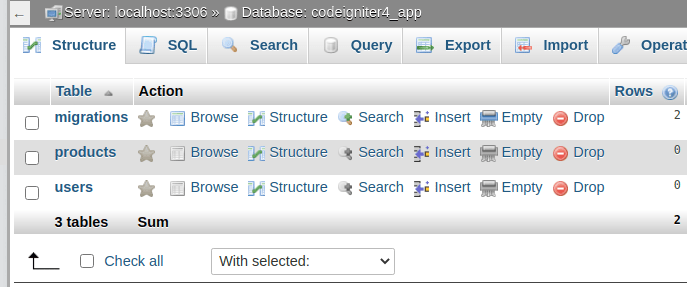 Concept of Migration in CodeIgniter 4 Tutorial
