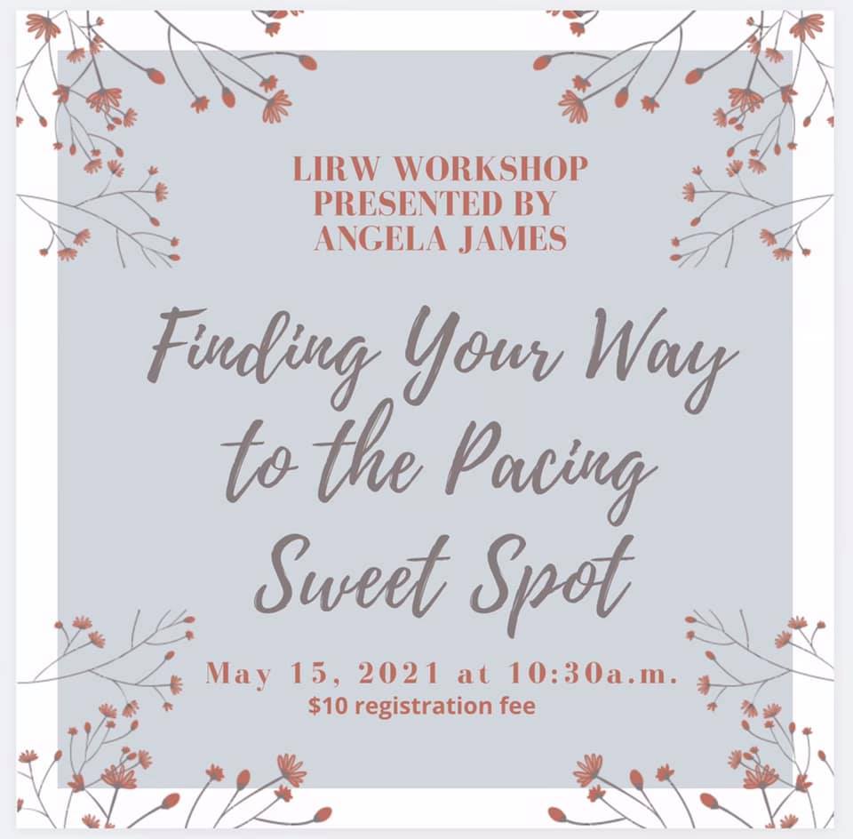 ANGELA JAMES : Find your way to the pacing sweet spot.