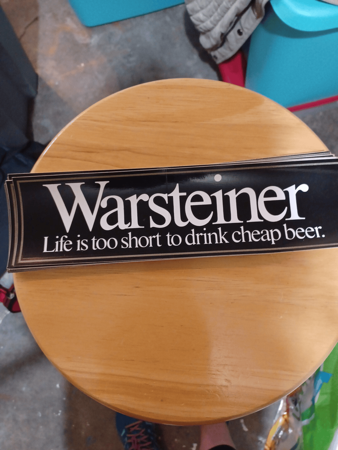 This philosophy is a good motto and the start of  A crush for beer Drinkers on crush a can day. Find these stickers at https://www.ebay.com/itm/266955449575