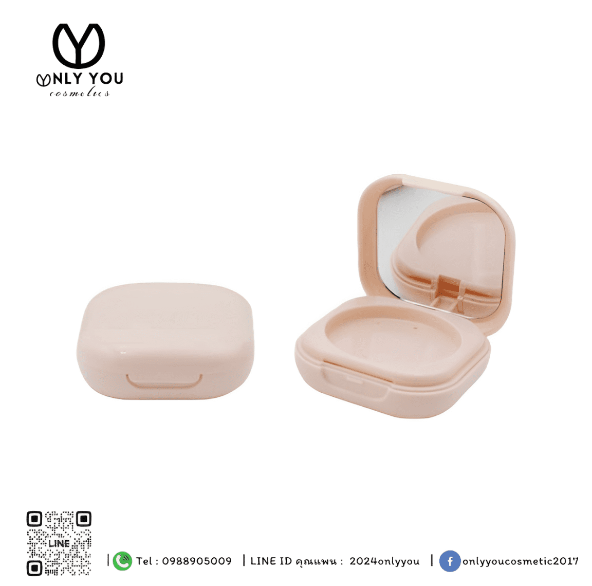 ตลับแป้ง ตลับแป้งมินิมอล 10 กรัม รับผลิตแป้งตลับ ตลับแป้งพัฟเปล่า ขายส่งตลับแป้ง ตลับแป้งพร้อมส่ง ตลับแป้งเปล่า ตลับรองพื้น