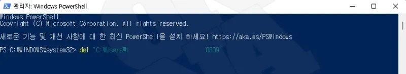 powershell delete path input