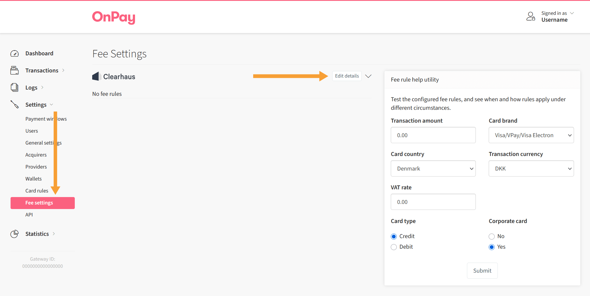Settings Gt Fee Settings Onpay Documentation - Best Colorful Wallpapers in 4K