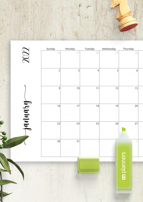 january 2022 calendar download printable templates pdf