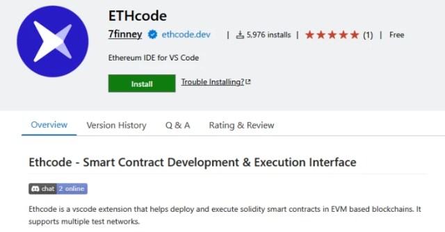 Vulnerable Ethcode VS Code Extension