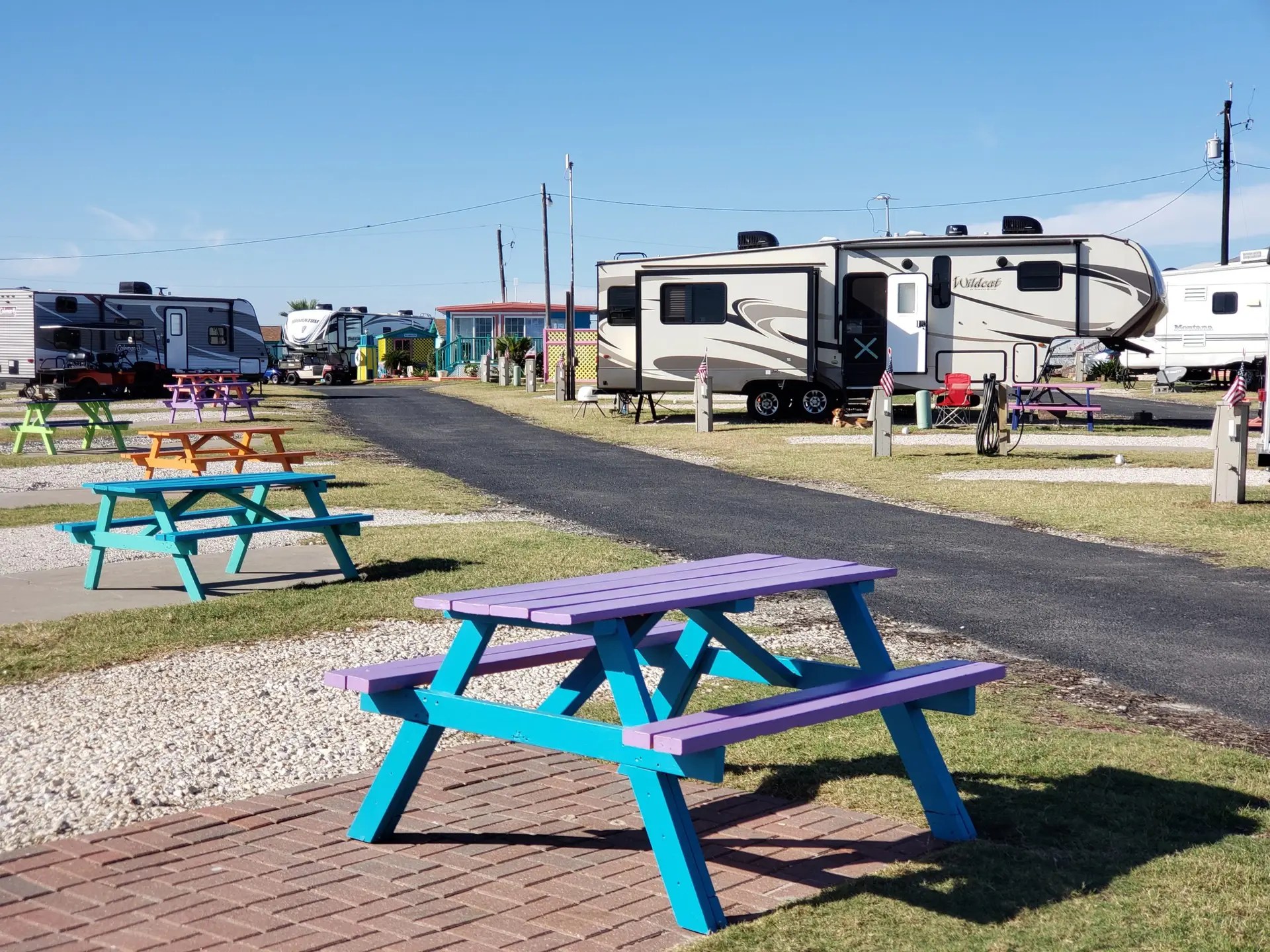 Beachfront RV sites at On The Beach Rv Park