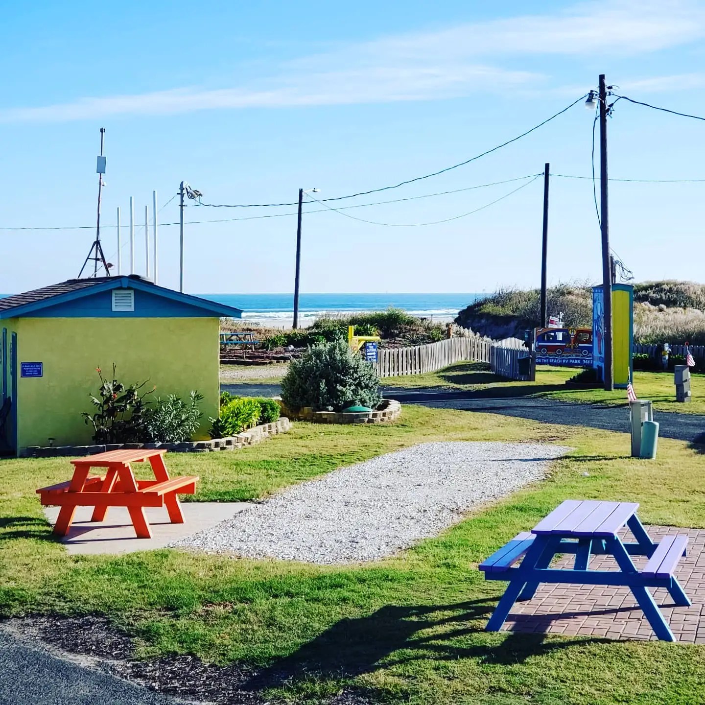 Beachfront RV sites at On The Beach Rv Park