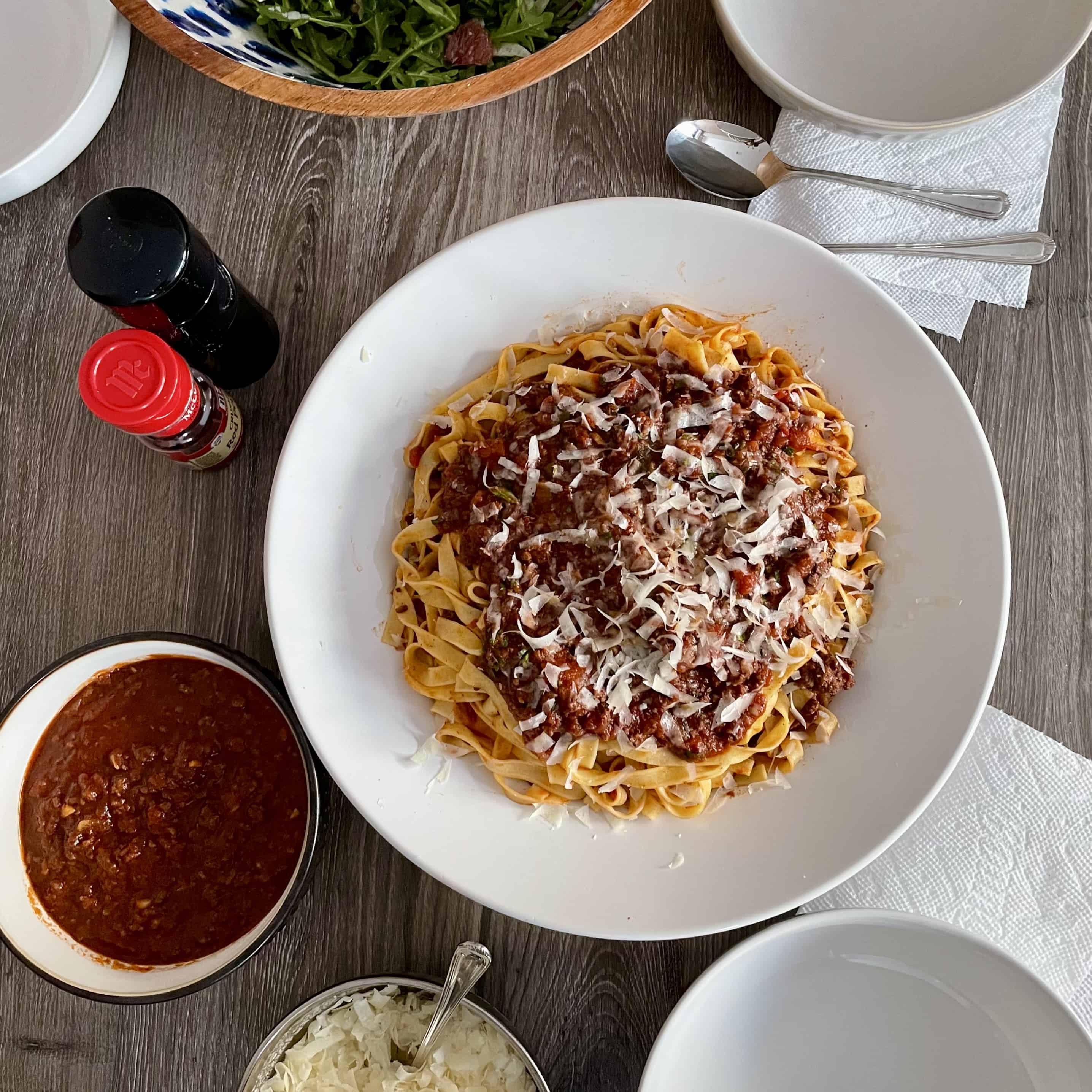 Red Wine Ragù over Fettuccine-image