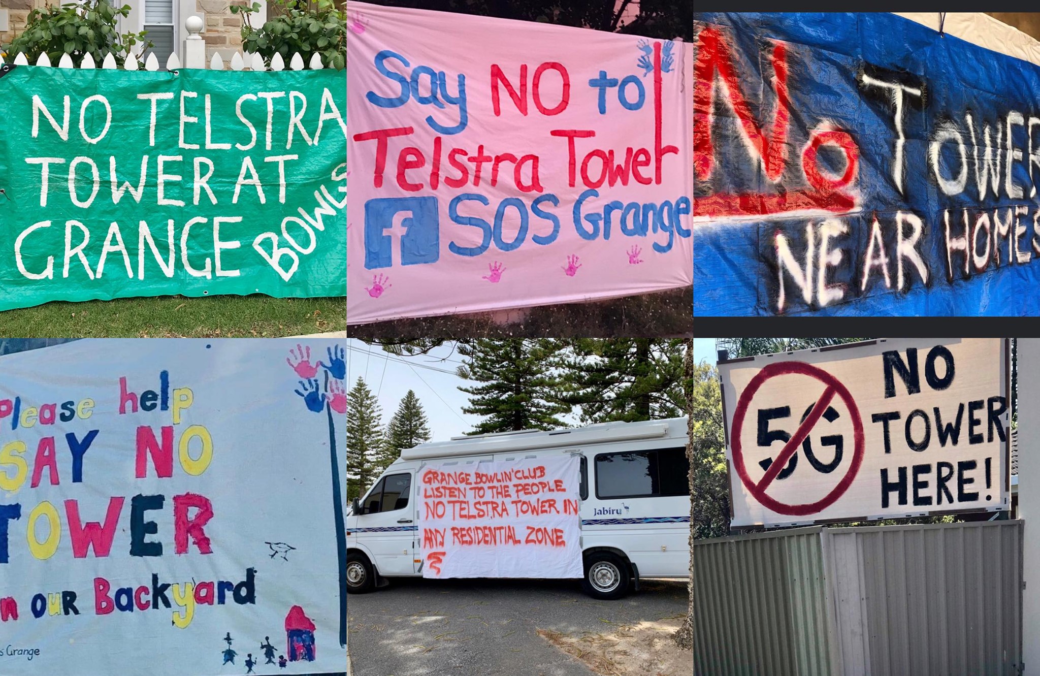 Community opposing corporation: toppling Telstra tower plans