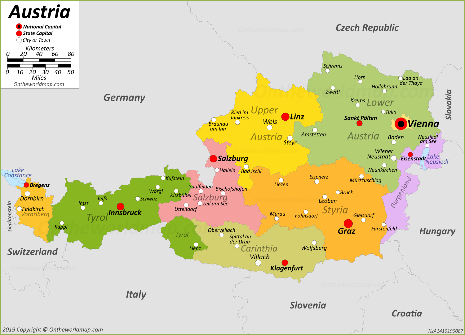 Physical Map Of Austria Full Size Austria Map Hd 