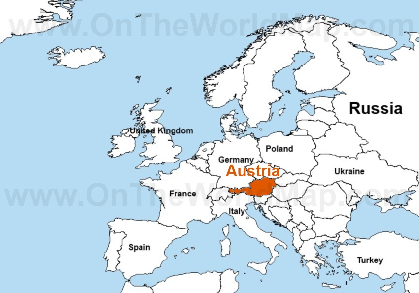 Austria On The World Map A Quick Look Euro Austria 