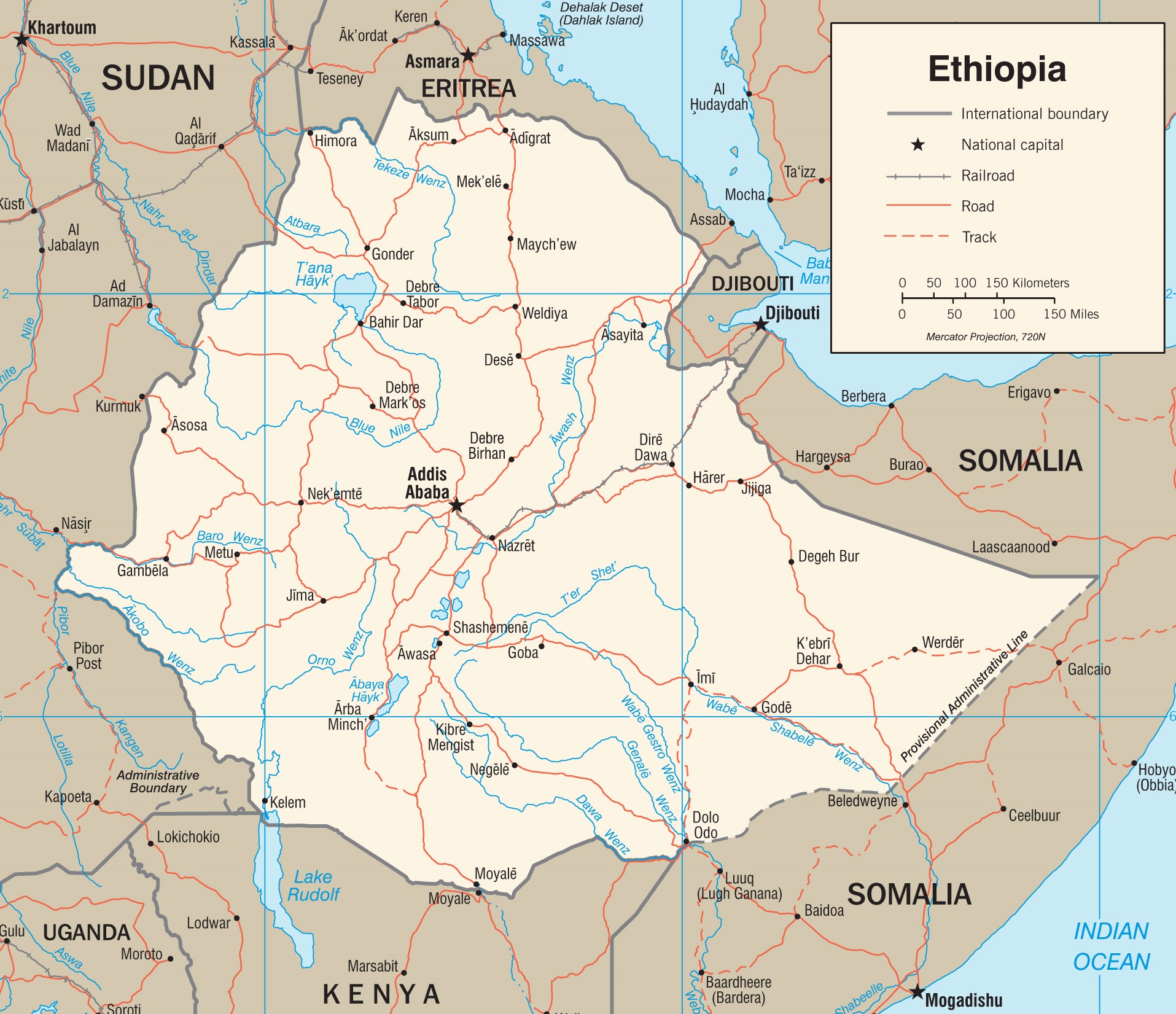 Ethiopia Road Map Com Ethiopia Road Map 