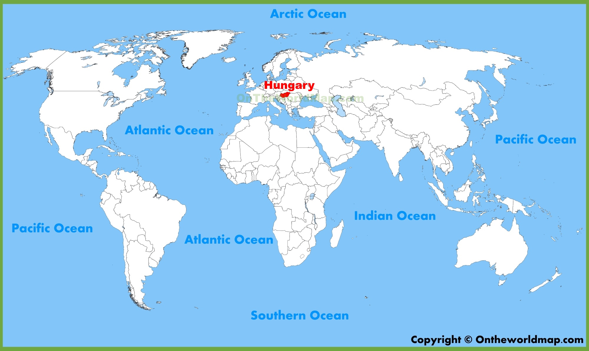 Hungary Location On The World Map Hungary Location Map 