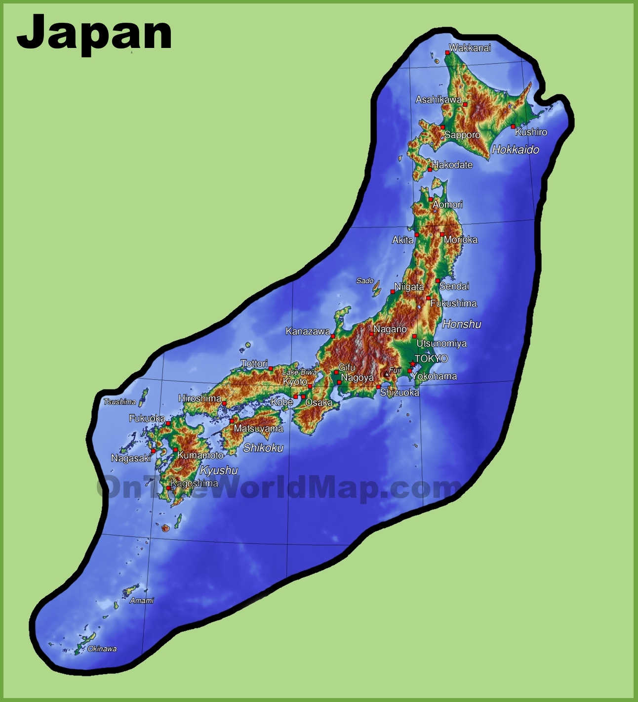 Japans Physical Landscape A Deep Dive Japan Physical Map 