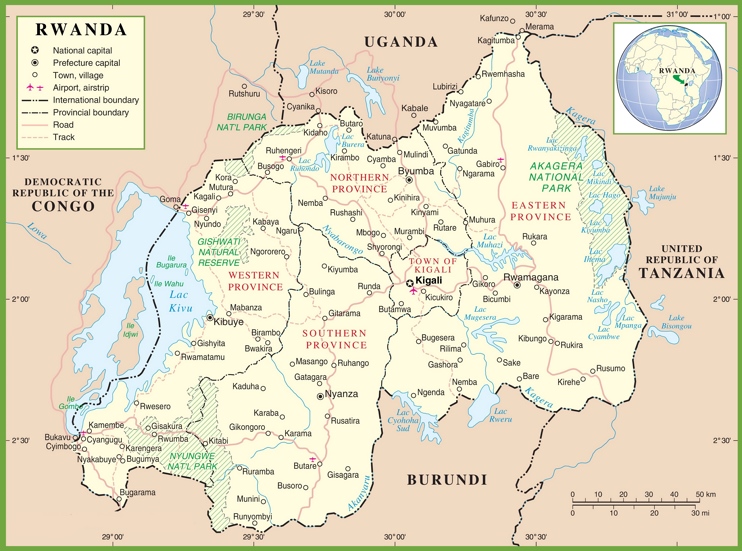 Rwanda Map Wikipedia Rwanda Political Map Max 